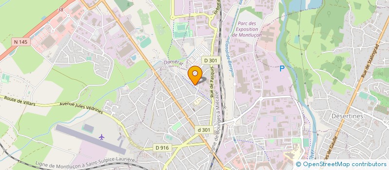 localisation de l'entreprise 407 707 231  à MONTLUCON
