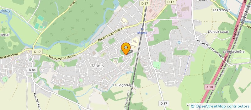 localisation de l'entreprise 407 913 813 à MONTS