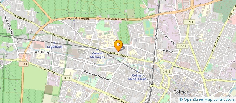 localisation de l'entreprise 408 237 394   COLMAR