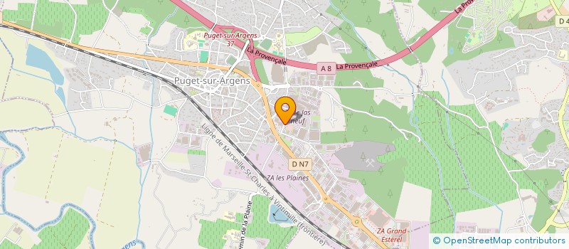 localisation de l'entreprise 408 394 427 à PUGET-SUR-ARGENS