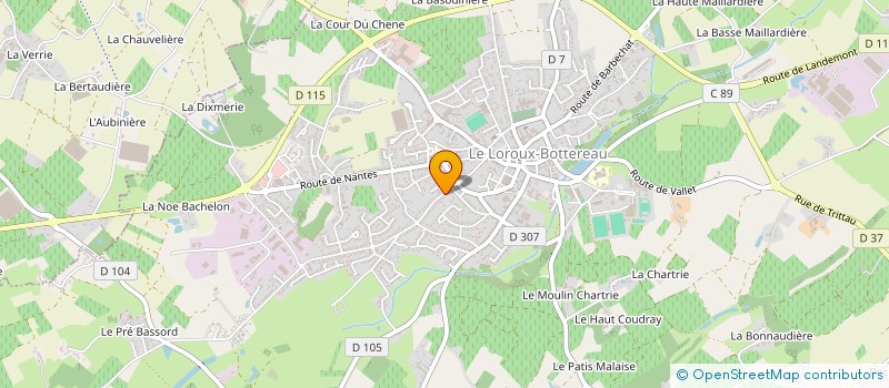 localisation de l'entreprise 408 402 337 à LE LOROUX-BOTTEREAU