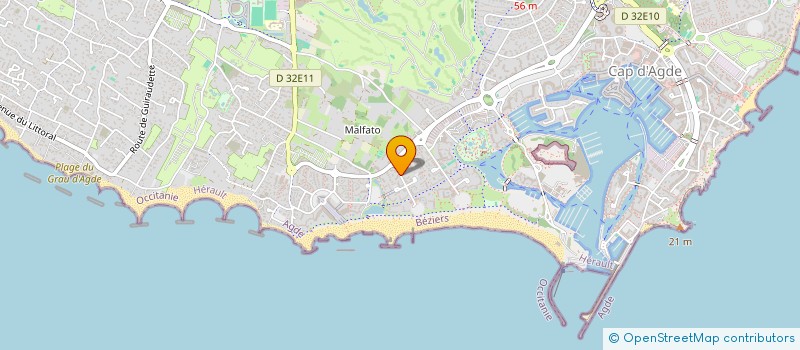 localisation de l'entreprise 408 414 779   AGDE