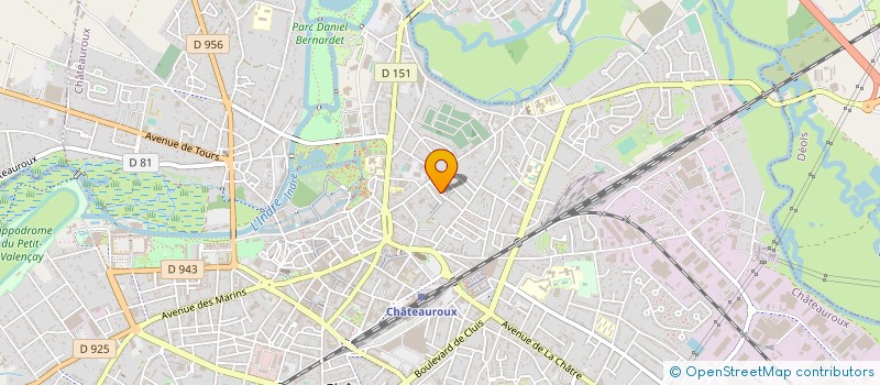 localisation de l'entreprise 408 428 118 à CHATEAUROUX
