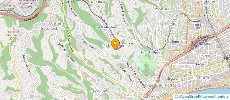 localisation de l'entreprise 408 465 433 à NICE