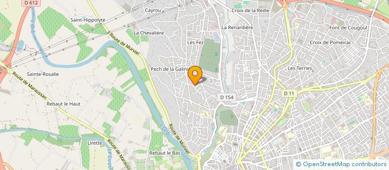 localisation de l'entreprise 408 564 110 à BEZIERS