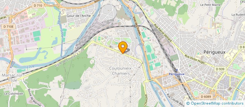 localisation de l'entreprise 408 884 666   COULOUNIEIX-CHAMIERS