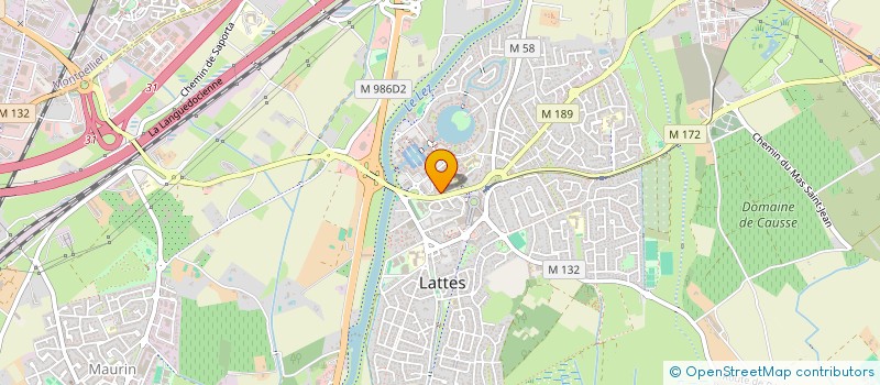 localisation de l'entreprise 408 896 207 à LATTES