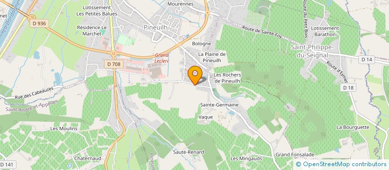 localisation de l'entreprise 409 144 540   PINEUILH