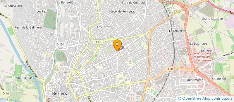 localisation de l'entreprise 409 145 265   BEZIERS