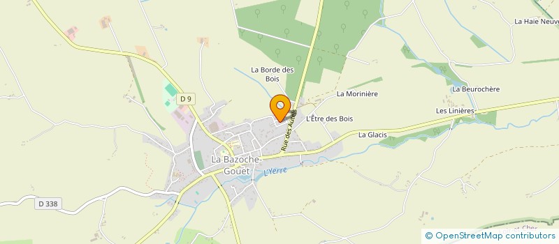 localisation de l'entreprise 409 208 246 à LA BAZOCHE-GOUET