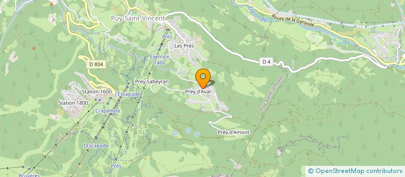 localisation de l'entreprise 409 587 748   VALLOUISE-PELVOUX