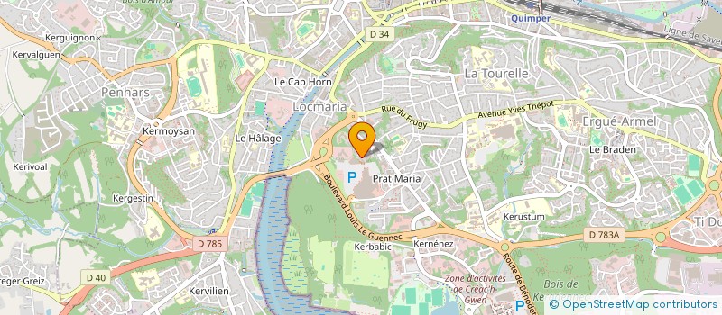 localisation de l'entreprise 409 641 479  à QUIMPER