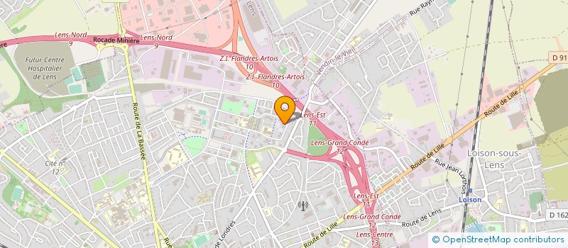 localisation de l'entreprise 409 858 149   LENS