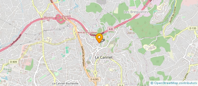 localisation de l'entreprise 409 873 452 à LE CANNET