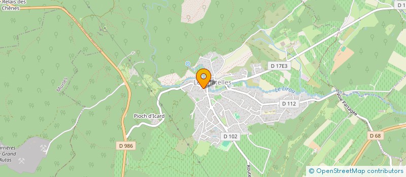 localisation de l'entreprise 409 LA LIRONDE  LES MATELLES