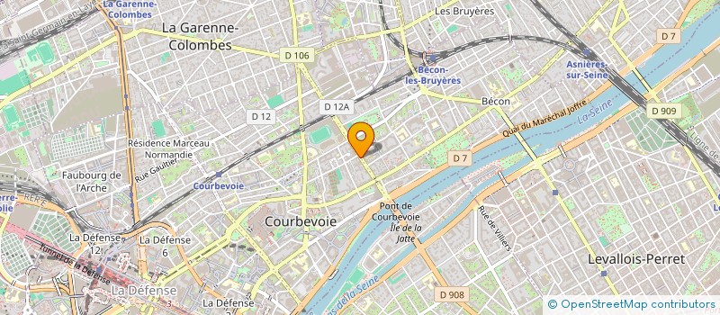 localisation de l'entreprise 41 BOULEVARD DE VERDUN 92400 COURBEVOIE à COURBEVOIE