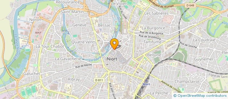 localisation de l'entreprise 41 PLACE FRANCOIS 1ER  NIORT