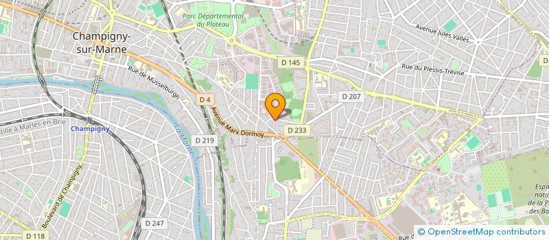 localisation de l'entreprise 41 RUE DE LA GAITE  CHAMPIGNY-SUR-MARNE