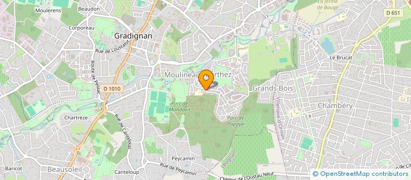 localisation de l'entreprise 410 363 501   GRADIGNAN