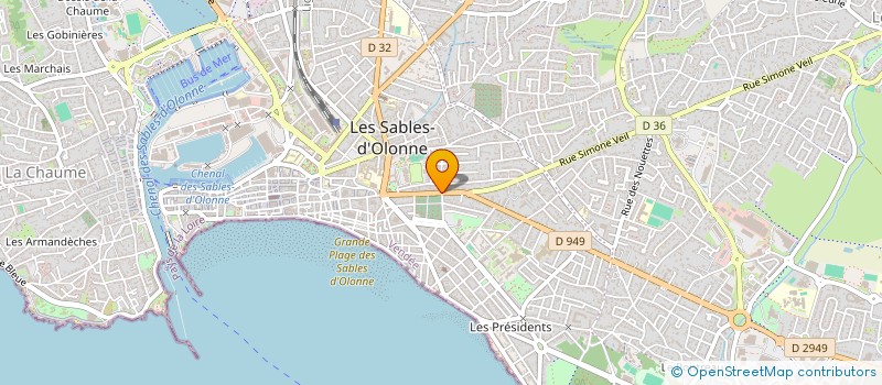 localisation de l'entreprise 410 511 760 à LES SABLES-D'OLONNE