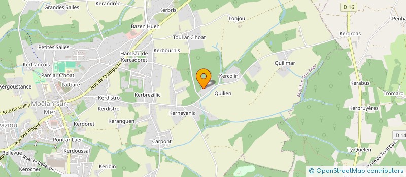 localisation de l'entreprise 410 542 658  à CLOHARS-CARNOET