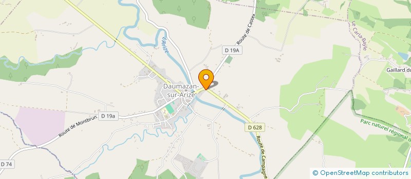 localisation de l'entreprise 410 621 791 à DAUMAZAN-SUR-ARIZE