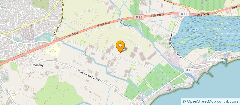 localisation de l'entreprise 410 719 025   HYERES