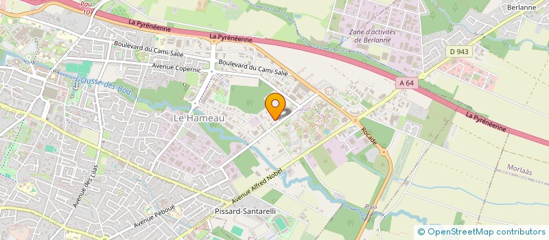 localisation de l'entreprise 410 804 538  à PAU