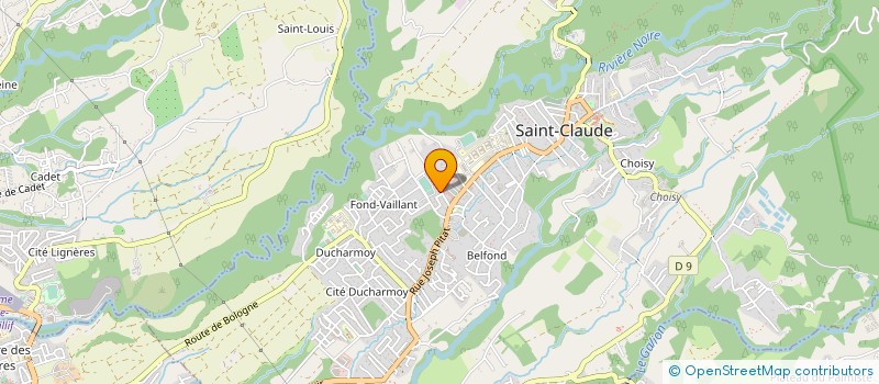 localisation de l'entreprise 410 832 786   SAINT-CLAUDE