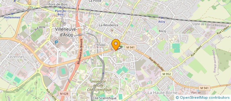 localisation de l'entreprise 410 952 329   VILLENEUVE-D'ASCQ