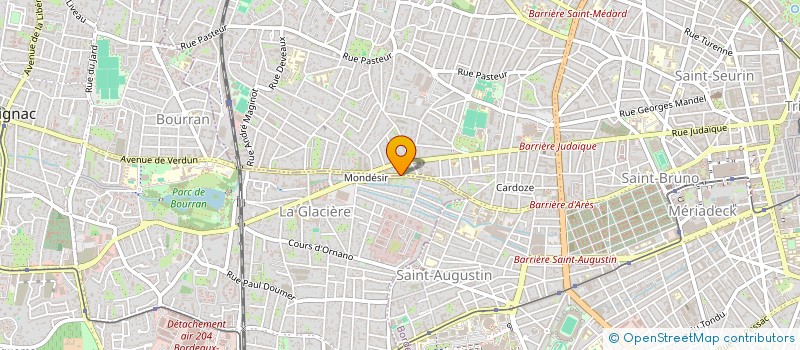 localisation de l'entreprise 411 109 044 à BORDEAUX