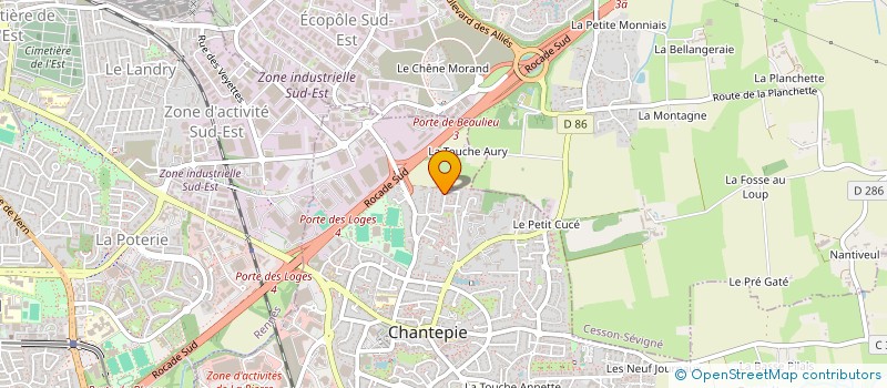 localisation de l'entreprise 411 286 602   CHANTEPIE