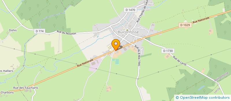 localisation de l'entreprise 411 635 758   BUIRONFOSSE