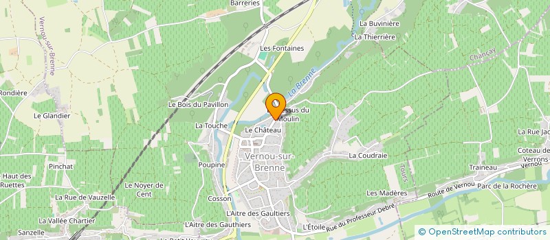 localisation de l'entreprise 411 744 279   VERNOU-SUR-BRENNE