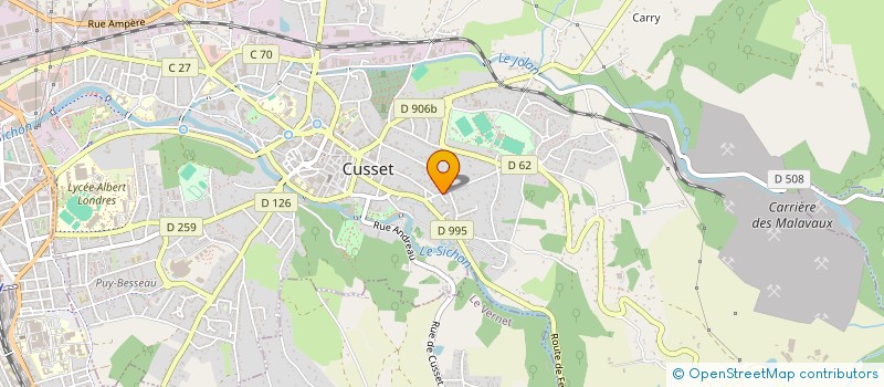 localisation de l'entreprise 411 784 150  à CUSSET