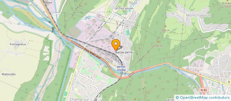 localisation de l'entreprise 411 850 241   CHAMP-SUR-DRAC