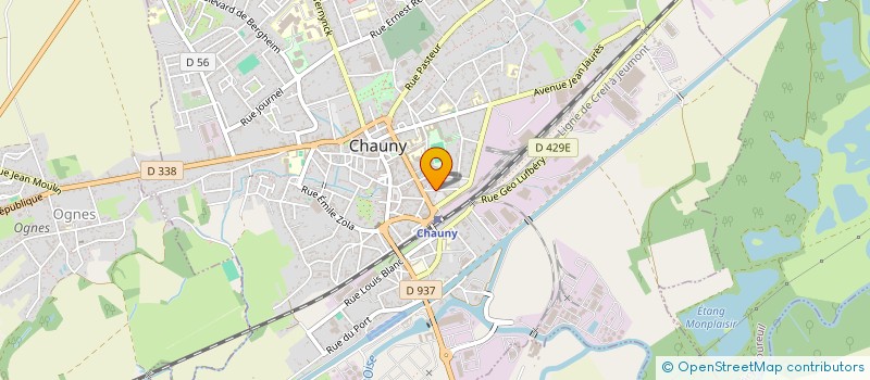 localisation de l'entreprise 411 923 998   CHAUNY