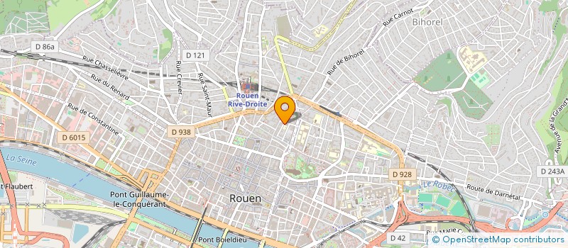 localisation de l'entreprise 411 COUPS DE TALON à ROUEN