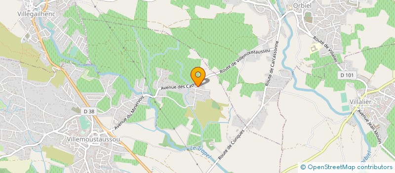 localisation de l'entreprise 412 043 671   VILLEMOUSTAUSSOU