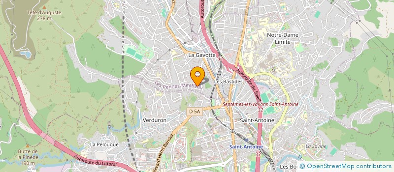 localisation de l'entreprise 412 380 651 à LES PENNES-MIRABEAU