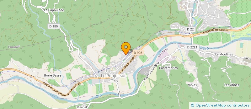 localisation de l'entreprise 412 577 884   LE POUJOL-SUR-ORB