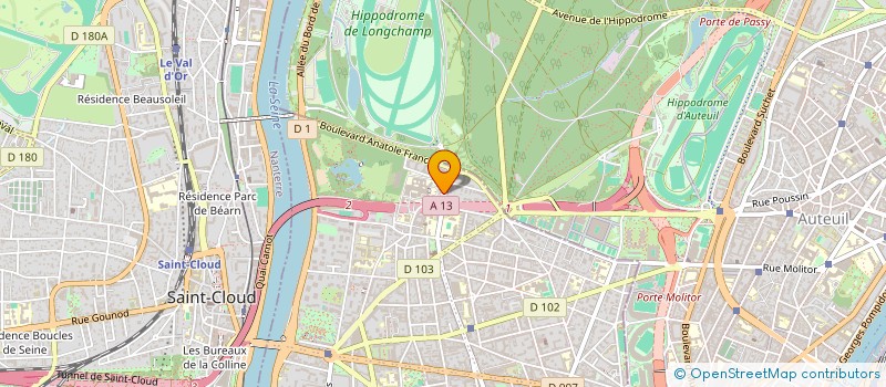 localisation de l'entreprise 412 625 725 à BOULOGNE-BILLANCOURT