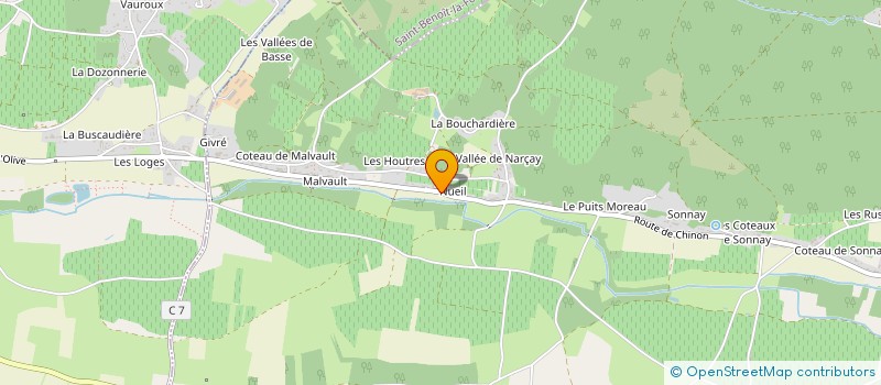 localisation de l'entreprise 412 767 196 à CRAVANT-LES-COTEAUX