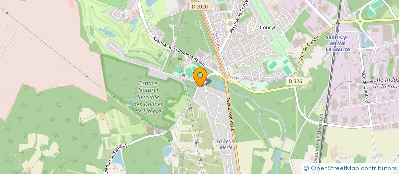 localisation de l'entreprise 412 836 512 à SAINT-CYR-EN-VAL