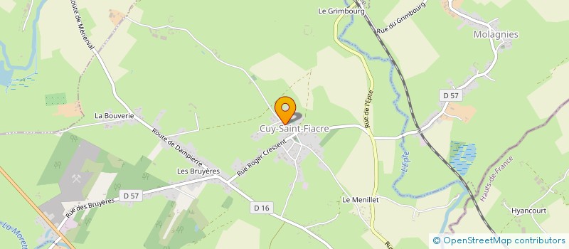 localisation de l'entreprise 412 876 153   CUY-SAINT-FIACRE