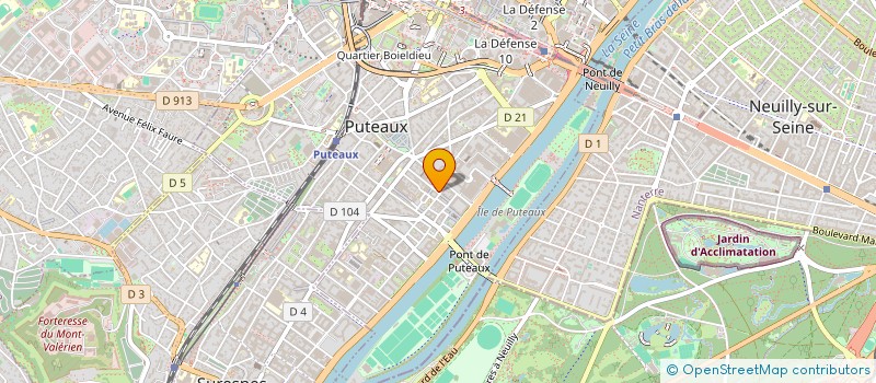 localisation de l'entreprise 413 015 561 à BOULOGNE-BILLANCOURT