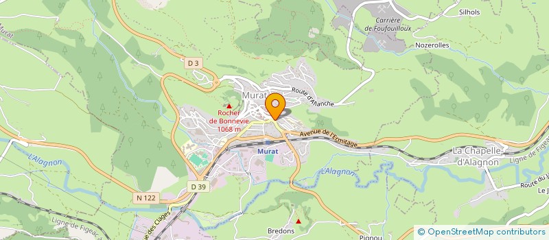 localisation de l'entreprise 413 123 324 à MURAT