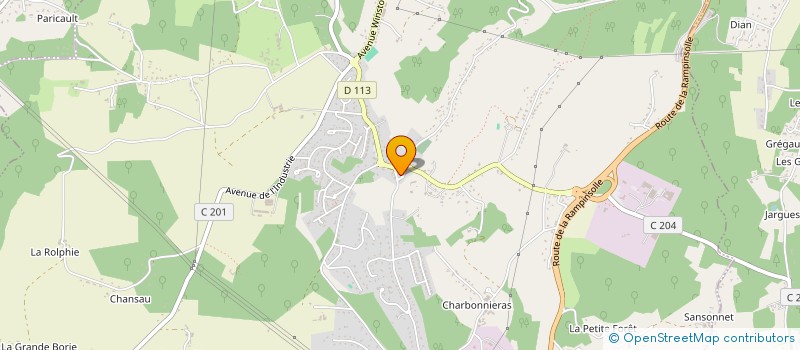 localisation de l'entreprise 413 136 045 à PERIGUEUX