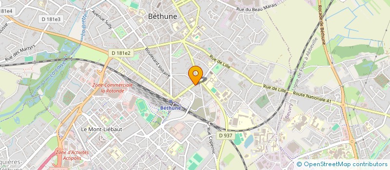 localisation de l'entreprise 413 194 655  à BETHUNE