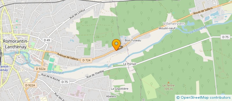 localisation de l'entreprise 413 350 463 à ROMORANTIN-LANTHENAY